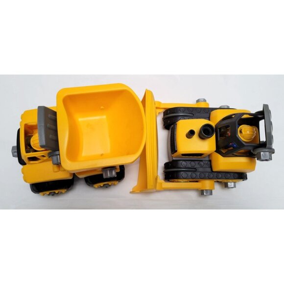 Lot of 2 Toy State Kid Galaxy? Cat Construction Toy Dump Truck Bulldozer Drivers - Picture 7 of 8